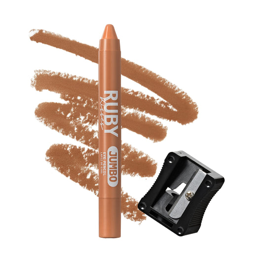 Ruby Kisses Jumbo Eye Pencil With Sharpener, Thick Eyeliner Pencil For Eye Shadow Primer & Highlighter on Waterline & Inner Corner, Blendable