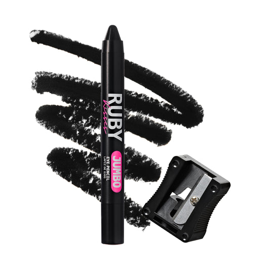 Ruby Kisses Jumbo Eye Pencil With Sharpener, Thick Eyeliner Pencil For Eye Shadow Primer & Highlighter on Waterline & Inner Corner, Blendable