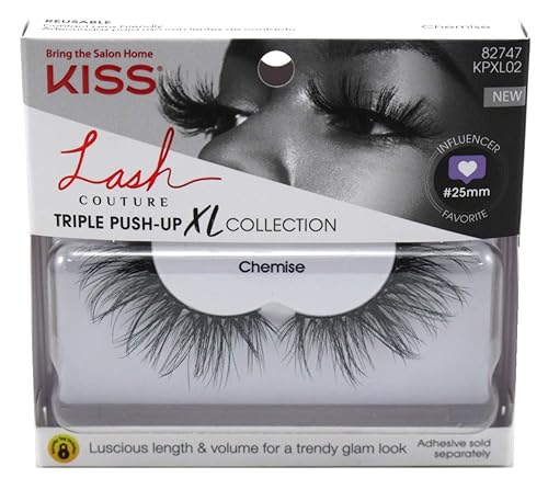 Kiss Lash Couture Triple Push- Up Xl Chemise (Pack of 3) Beauty & Personal Care KISS