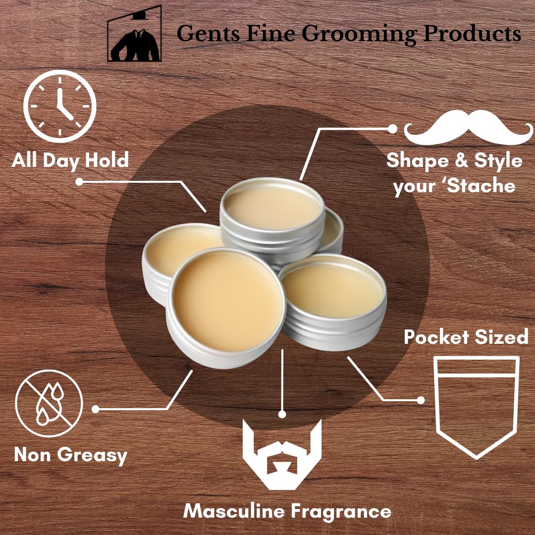 G.B.S Strong Hold Sweet Tobacco Mustache Wax, Easy Application, Restyleable, long lasting hold with Styling Comb (1.7 oz) (3 Pack, Sweet Tobacco) Beauty and Personal Care G.B.S