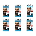 JUST FOR MEN Color Gel Mustache & Beard M-55 Real Black 1 Each (Pack of 6) Beauty & Personal Care Just for Men