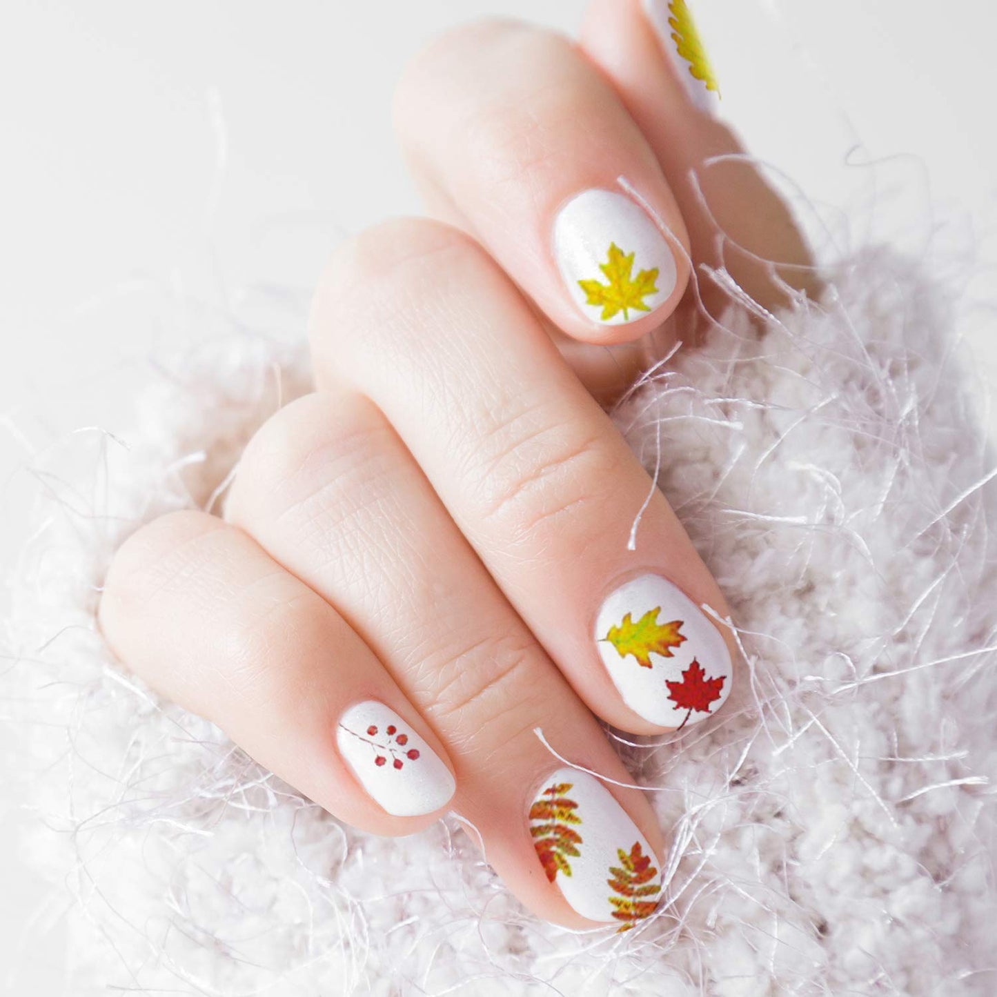 Adurself 1000+ Patterns Halloween and Autumn Fall Nail Art Decals Pumpkin Maple Leaves Nail Self-Adhesive Stickers Spider Web Bat for Women Girls Nail Beauty & Personal Care Adurself