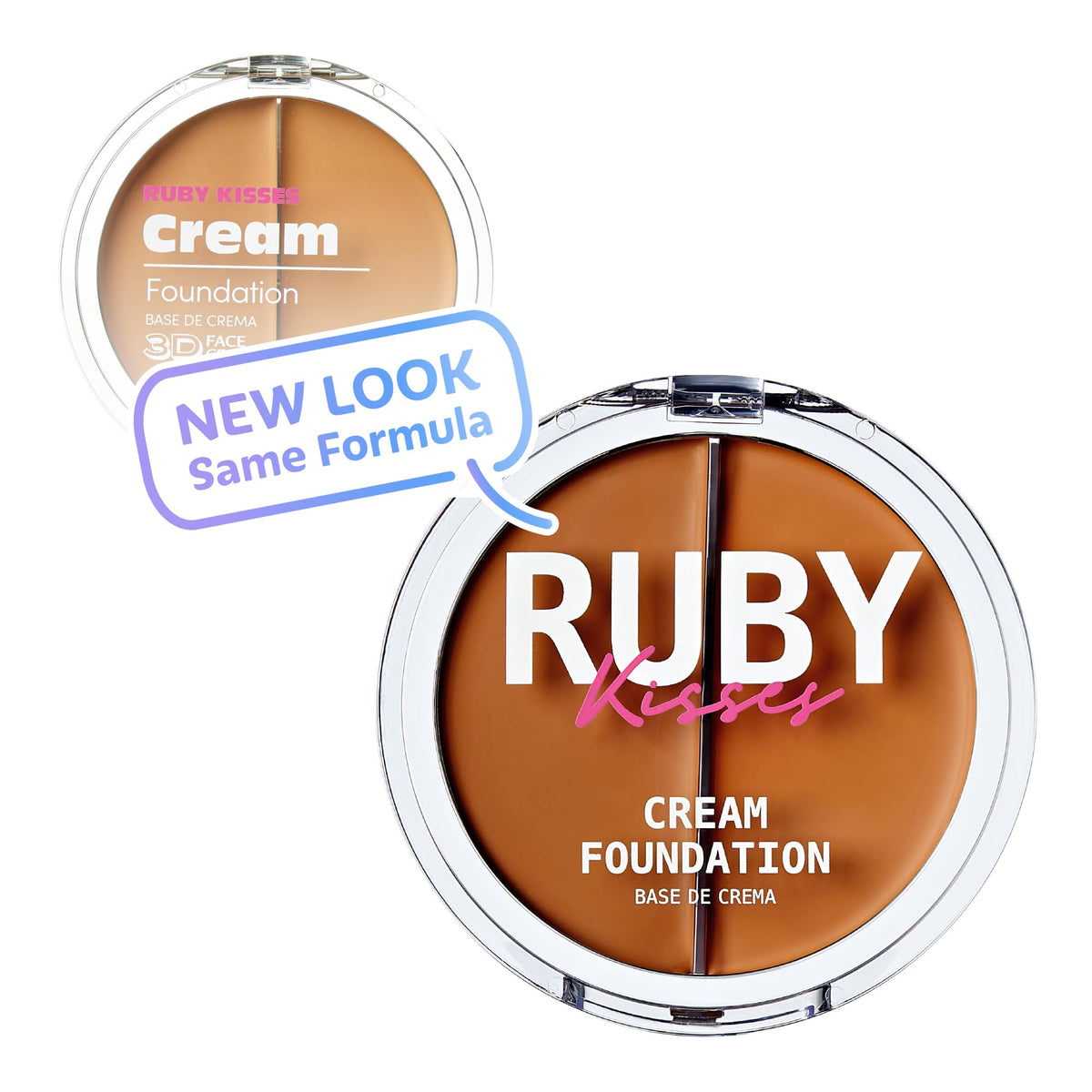 Ruby Kisses 3D Face Creator Cream Foundation & Concealer, 12 Hours Long Lasting, Medium to Full Coverage, Non-Greasy, Ideal for Makeup & Contour Beauty & Personal Care Ruby Kisses