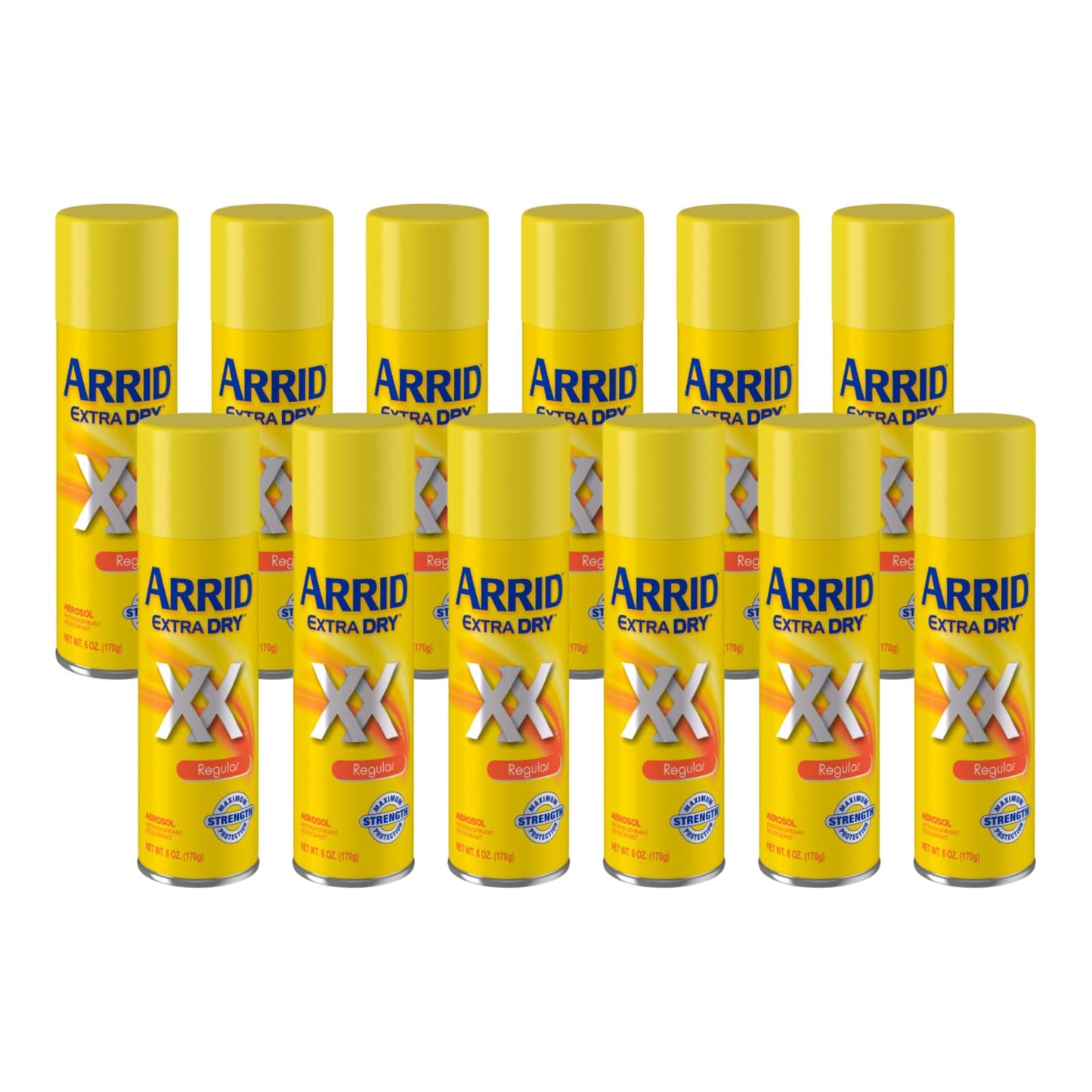 Arrid XX Extra Dry Aerosol Antiperspirant Deodorant, Regular, 6 oz. (Pack of 12) Beauty and Personal Care Arrid
