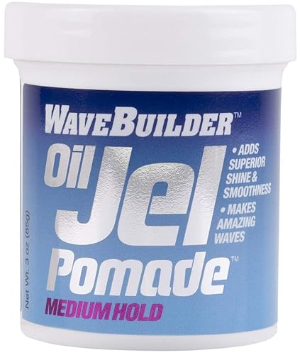 WAVEBUILDER Oil Jel Pomade Medium Hold, 3.5 OZ Beauty & Personal Care WAVEBUILDER