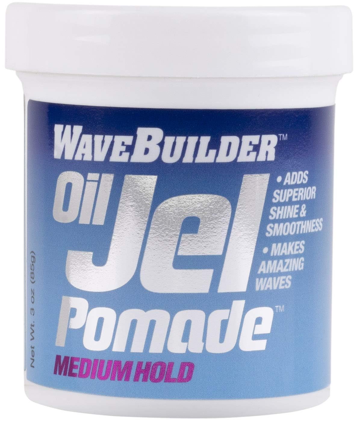 WAVEBUILDER Oil Jel Pomade Medium Hold, 3.5 OZ Beauty & Personal Care WAVEBUILDER