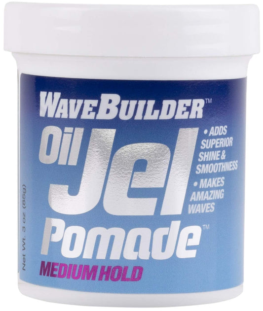 WAVEBUILDER Oil Jel Pomade Medium Hold, 3.5 OZ Beauty & Personal Care WAVEBUILDER