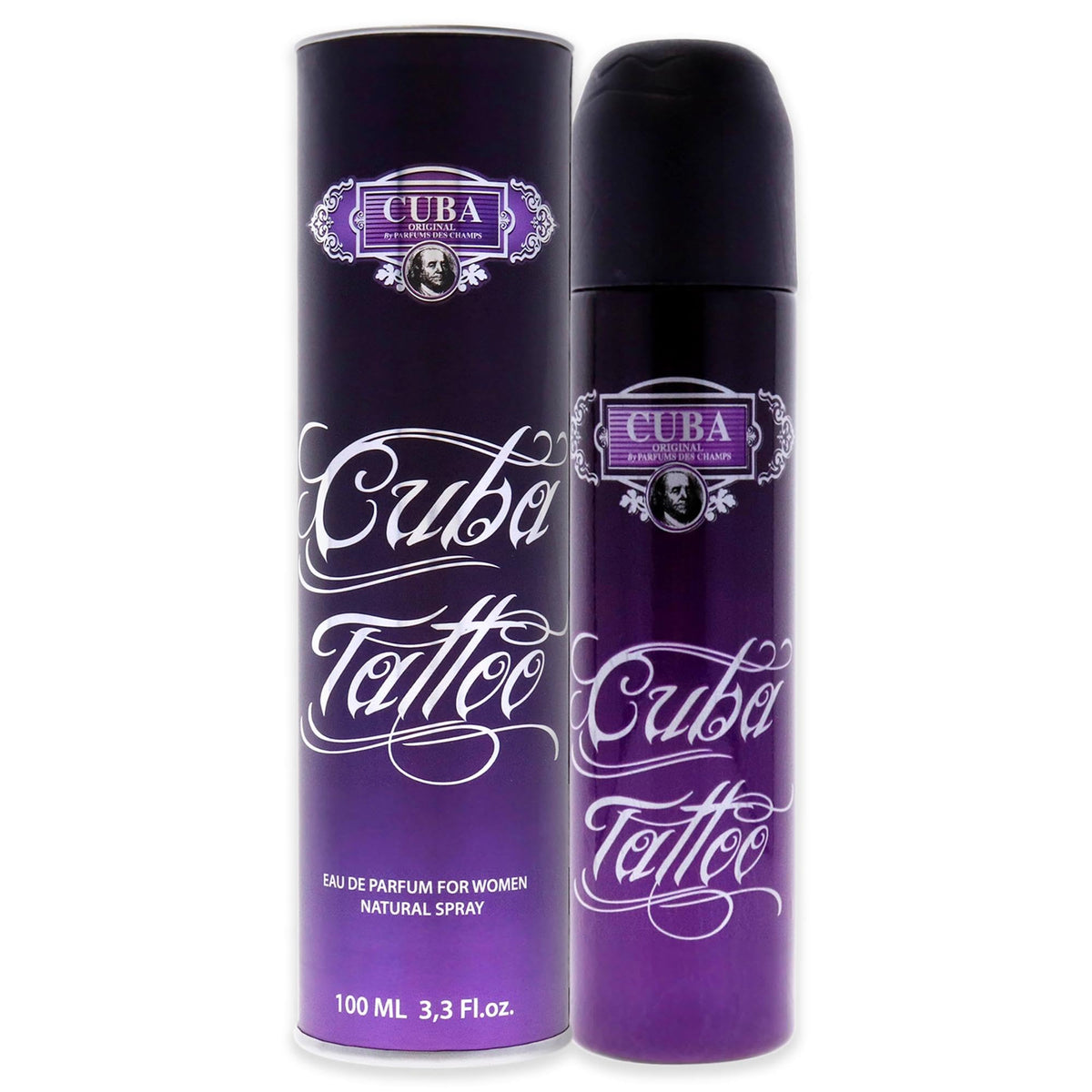 Cuba Women's Eau de Parfum Spray, Tattoo, 3.3 Oz Beauty & Personal Care Cuba