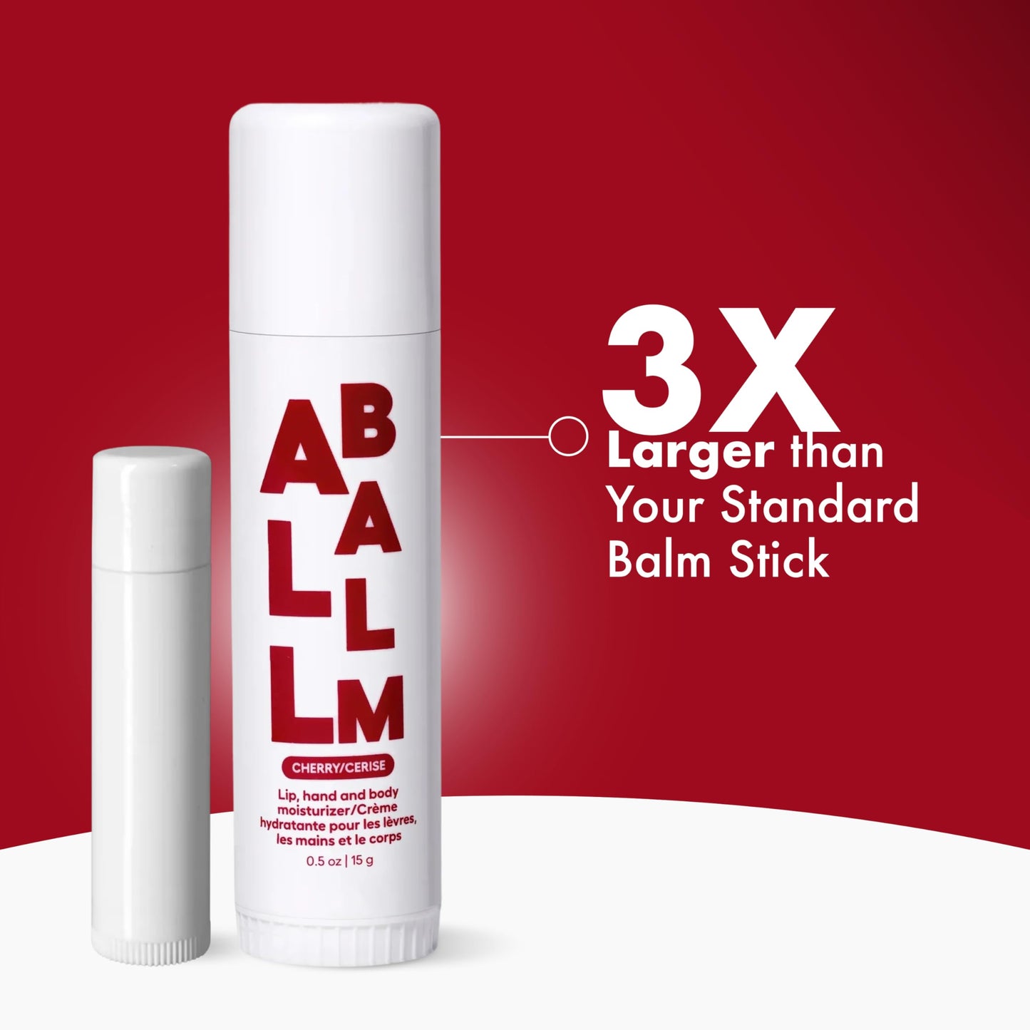 Zizia Cherry Giant Multi All Balm Stick - Moisturizing and Hydrating Stick for Lips, Hands & Body - with Shea Butter, Jojoba Oil, Aloe Vera, Calendula Beauty & Personal Care Zizia Botanicals