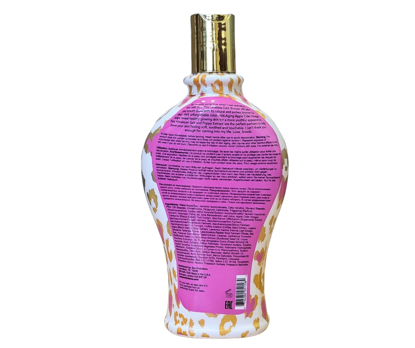 Snooki Love Snooki Dark Bronzing Blend Natural & DHA Enhancers 12oz Beauty & Personal Care Supre