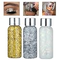 BOSREROY 3 Pack Holographic Glitter Body Gel - Liquid Sequin Sparkle for Festive Occasions Beauty & Personal Care BOSREROY