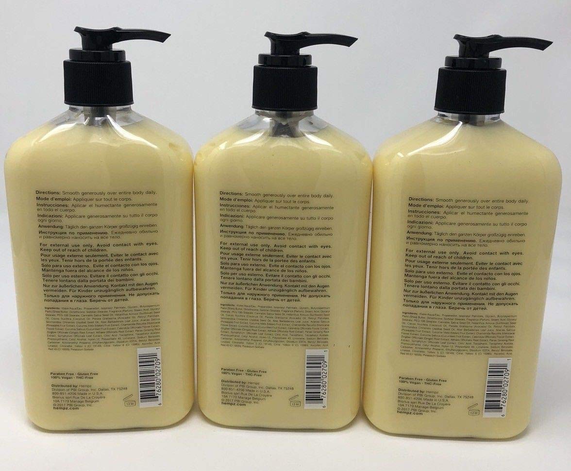 Hempz Sweet Pineapple & Honey Melon Lotion 3 Pack 17oz Each Beauty & Personal Care Hempz