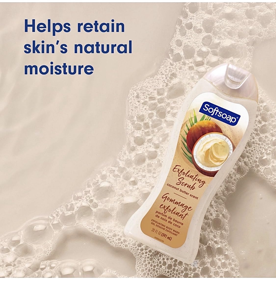 Softsoap Body Wash Coconut Butter Scrub, 20 Fl Oz (2 Pack) Beauty & Personal Care Softsoap