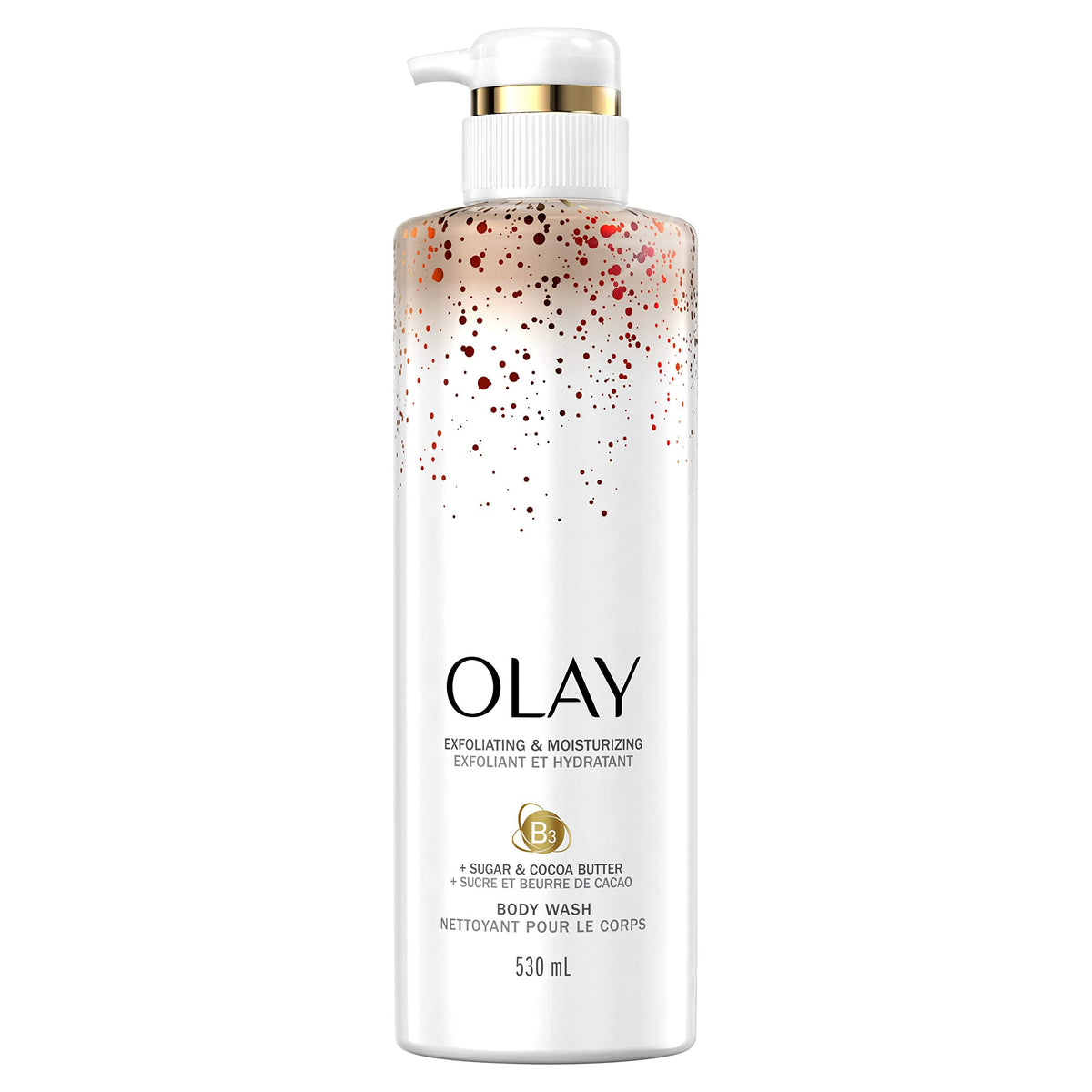 Olay Exfoliating & Moisturizing Body Wash With Sugar, Cocoa Butter, & Vitamin B3, 17.9 Fl Oz, 4.673 Lb Beauty & Personal Care Olay