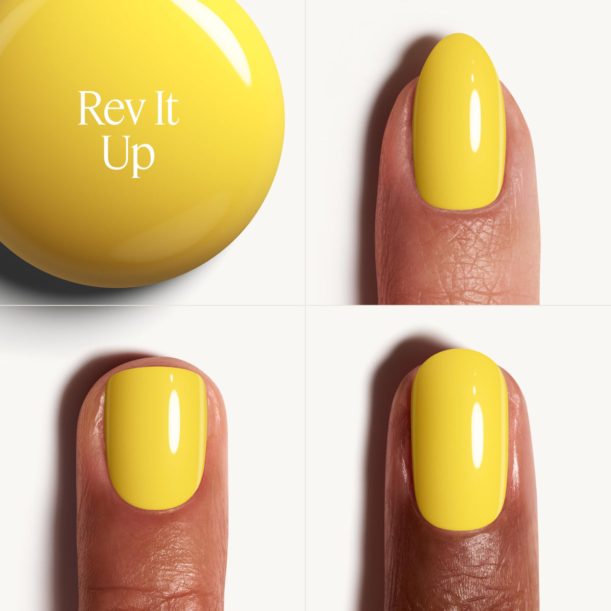 essie Gel Couture Nail Polish, Long Lasting Yellow Nail Polish, Vegan, Rev It Up, 0.46 fl oz