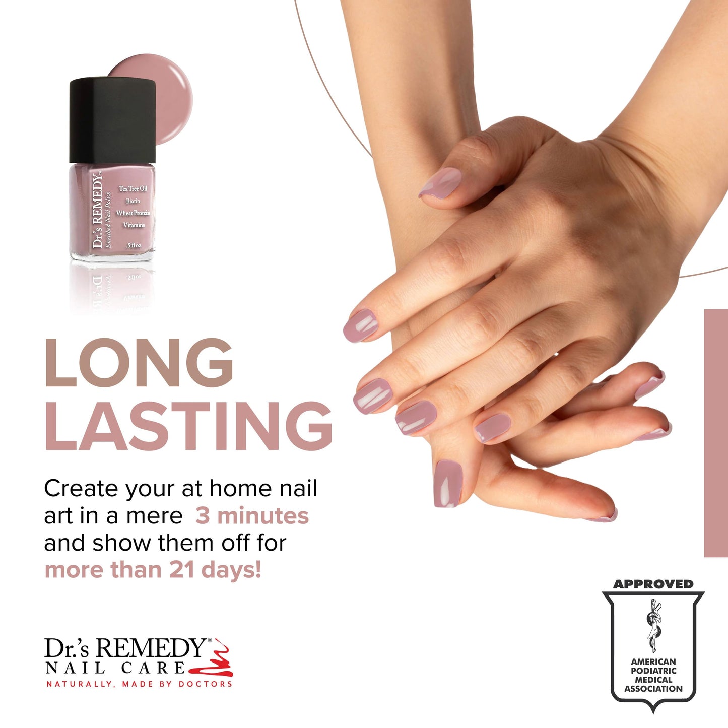Dr’s Remedy 3 Pack Nail Polish Kit, ANNIVERSARY Kit, All Natural Enriched Nail Strengthener Non Toxic and Organic - BRAVE Berry/TOTAL Two-in-One Beauty & Personal Care Dr.'s Remedy