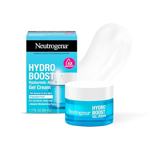 Neutrogena Hydro Boost Hydrating Gel Cream Face Moisturizer for Sensitive Skin 1.7 fl oz plus Hydrating Gel Cleanser 0.5 fl oz Alcohol and Fragrance Beauty & Personal Care Neutrogena