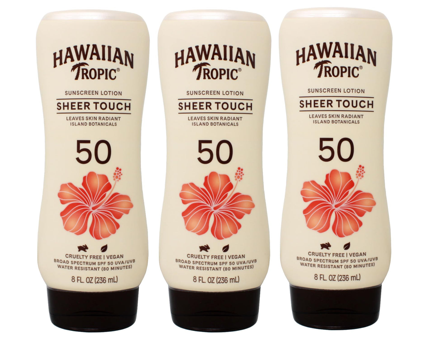 Hawaiian Tropic Sheer Touch Sunscreen SPF 50 Plus 8 oz (Pack of 3) Beauty & Personal Care Hawaiian Tropic