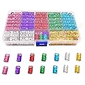 Messen 170 Pieces Dreadlocks Beads Multicolor Aluminum Dread Locks Metal Cuffs Hair Decoration Braiding Hair Jewelry (Not Break Easily) Beauty & Personal Care Messen