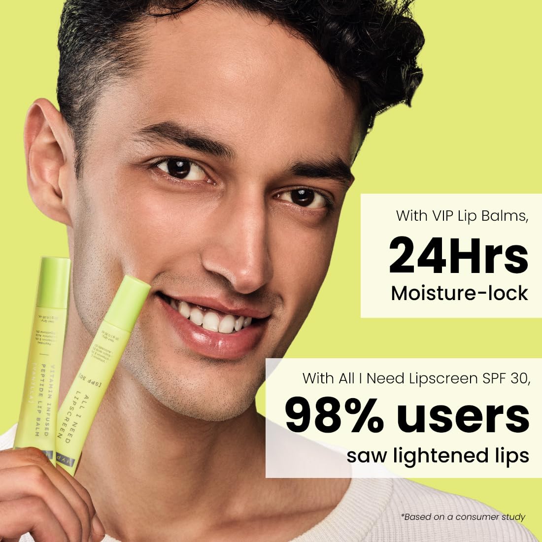 Hyphen Lip Balm Combo for Dry & Chapped Lips - Vanilla & Peach Scents with SPF 30 Protection - Hydrating & Moisturizing for Men & Women Beauty and Personal Care Hyphen