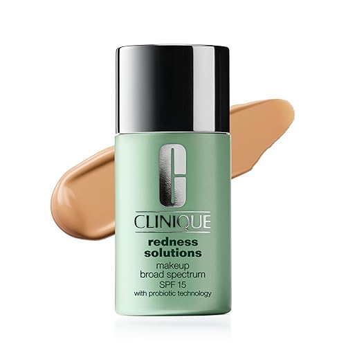 Clinique Redness Solutions Liquid Foundation Makeup Broad Spectrum SPF 15 With Probiotic Technology For Redness-Prone Skin| Medium Coverage + Natural Beauty & Personal Care Clinique