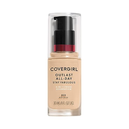 Covergirl Outlast All-Day Stay Fabulous 3-in-1 Foundation, Buff Beige, 1 Fl Oz Beauty & Personal Care COVERGIRL