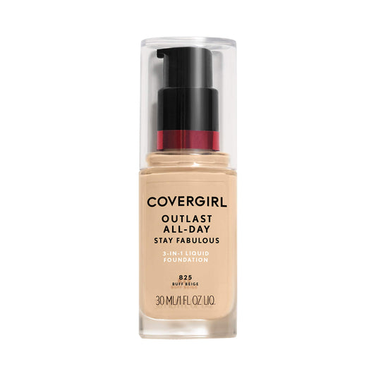Covergirl Outlast All-Day Stay Fabulous 3-in-1 Foundation, Buff Beige, 1 Fl Oz Beauty & Personal Care COVERGIRL