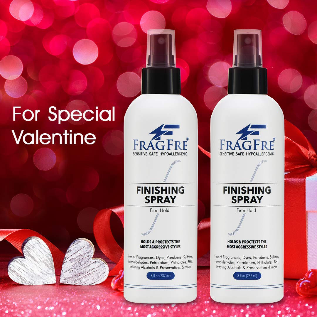 FRAGFRE Hair Finishing Spray Firm Hold 8 oz - Hair Spray for Sensitive Skin - Fragrance Free Hypoallergenic Parabens Free - Holds and Protects Your Beauty & Personal Care FRAGFRE