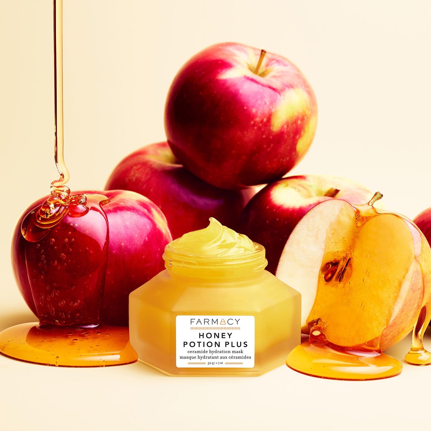 Farmacy Hydrating Face Mask - Honey Potion Plus Nourishing Skincare Facial Mask with Niacinamide, Ceramides + Pro-Vitamin B5 to Protect + Replenish Beauty & Personal Care Farmacy