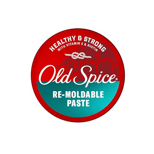 Old Spice Mens Hair Paste, Re-Moldable Paste for Men, Healthy & Strong with Vitamin E & Biotin, Hair Styling, Medium-High Hold, Matte Finish, 2.22 oz Beauty & Personal Care Old Spice