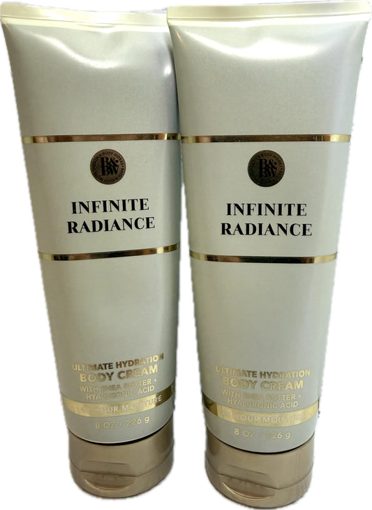 Bath & Body Works Infinite Radiance Ultimate Hydration Body Cream 8 Ounces Pack of 2 Beauty & Personal Care Bath & Body Works