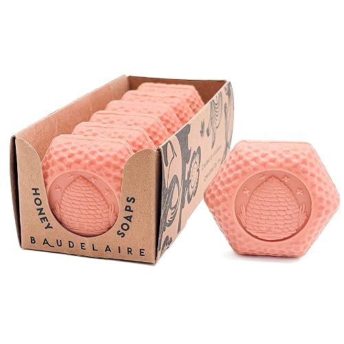 Baudelaire Orange Blossom Honey Soap Set - Luxurious Vegetable-Based Bars with 2% Honey, Hydrating Lanolin & Nourishing Goat's Milk, Bright Citrus Beauty & Personal Care Baudelaire