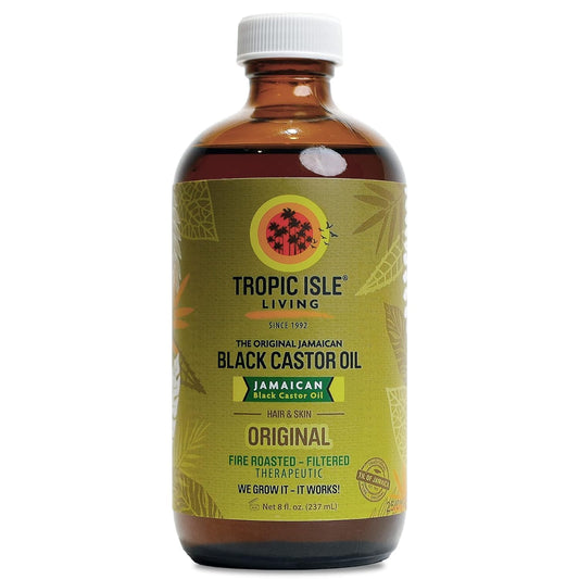 Tropic Isle Living Jamaican Black Castor Oil 8oz - For Hair Growth, Skin Conditioning, Eyebrows & Eyelashes, Scalp and Nail Care. Strengthen Beauty & Personal Care Tropic Isle Living