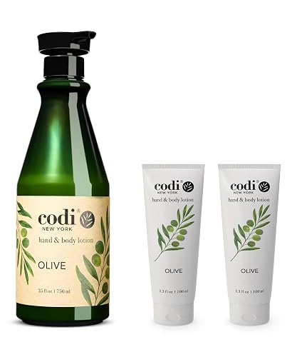 Codi N Codi Olive Hand and Body Lotion 25 fl. oz. / 750ml (1 Bottle + 2 Tubes) Beauty & Personal Care Codi N Codi