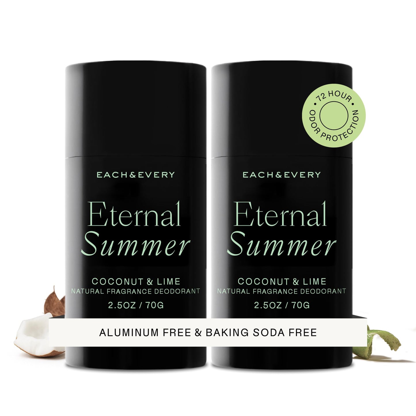 Each & Every Aluminum Free Deodorant for Women & Men - Natural Fragrance 72-Hr Odor Protection, Non-Toxic Deodorant for Sensitive Skin, EWG Verified Beauty and Personal Care Each & Every Default Title