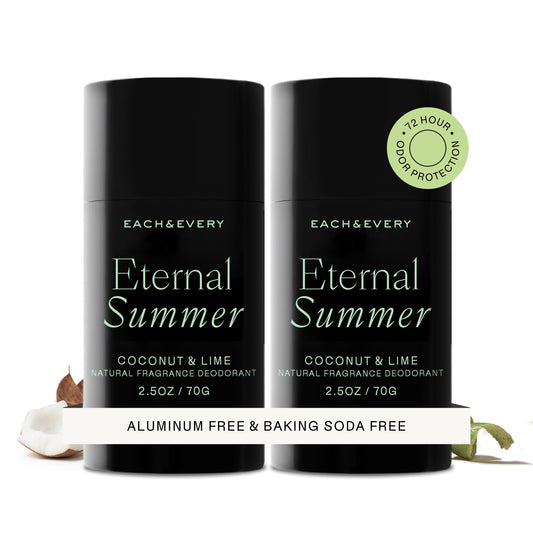 Each & Every Aluminum Free Deodorant for Women & Men - Natural Fragrance 72-Hr Odor Protection, Non-Toxic Deodorant for Sensitive Skin, EWG Verified Beauty and Personal Care Each & Every Default Title