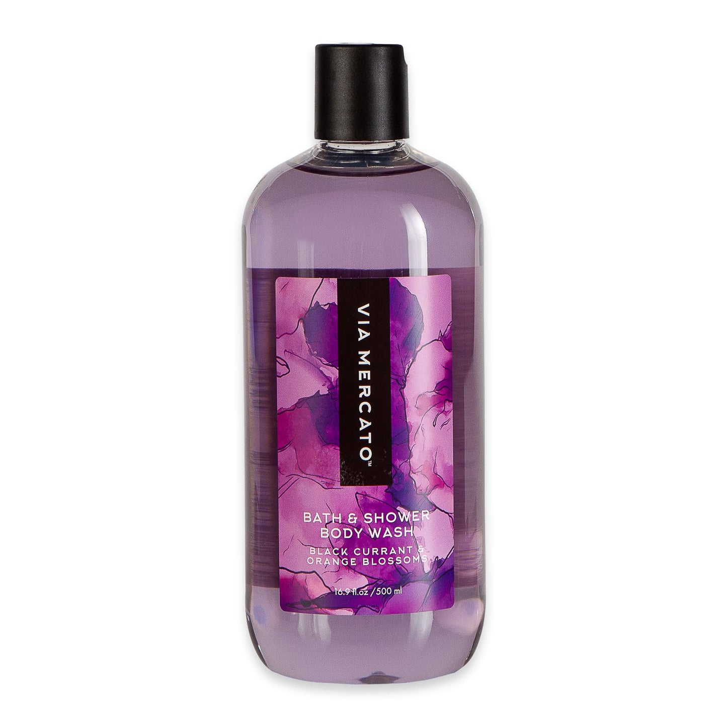 Via Mercato Bella Collection, Hydrates & Invigorates, Shower Gel, 500 ML, No. 3 - Black Currant & Orange Blossoms Beauty & Personal Care Via Mercato