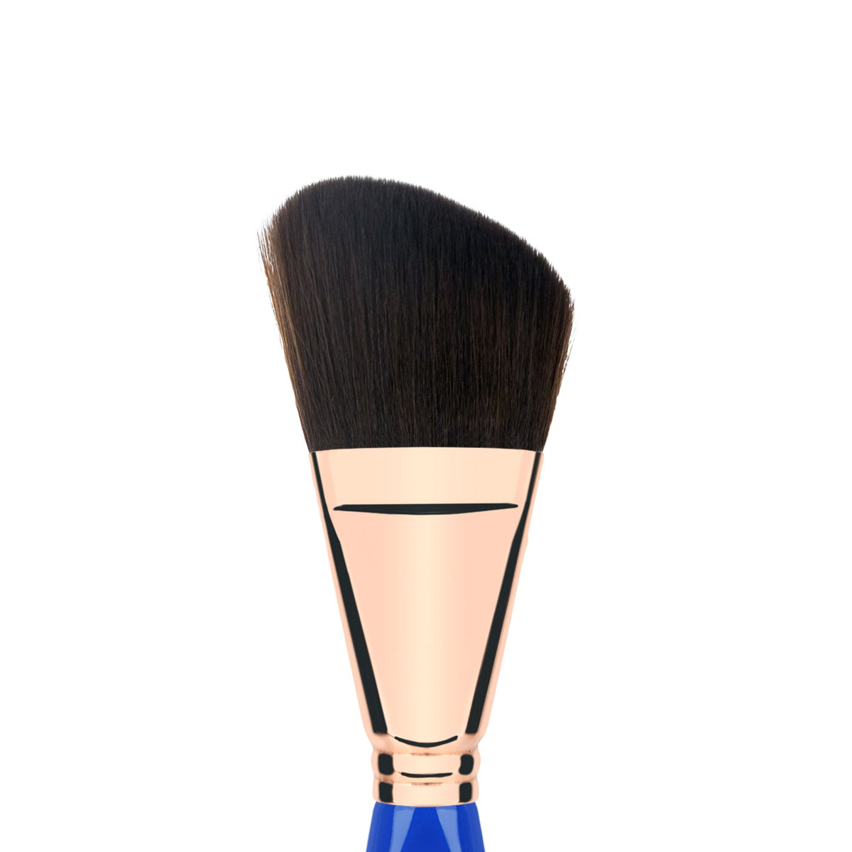 Bdellium Tools Professional Makeup Brush - Golden Triangle 990 Angled Face - With All Vegan and Soft Synthetic Fibers, For Whisking Powder