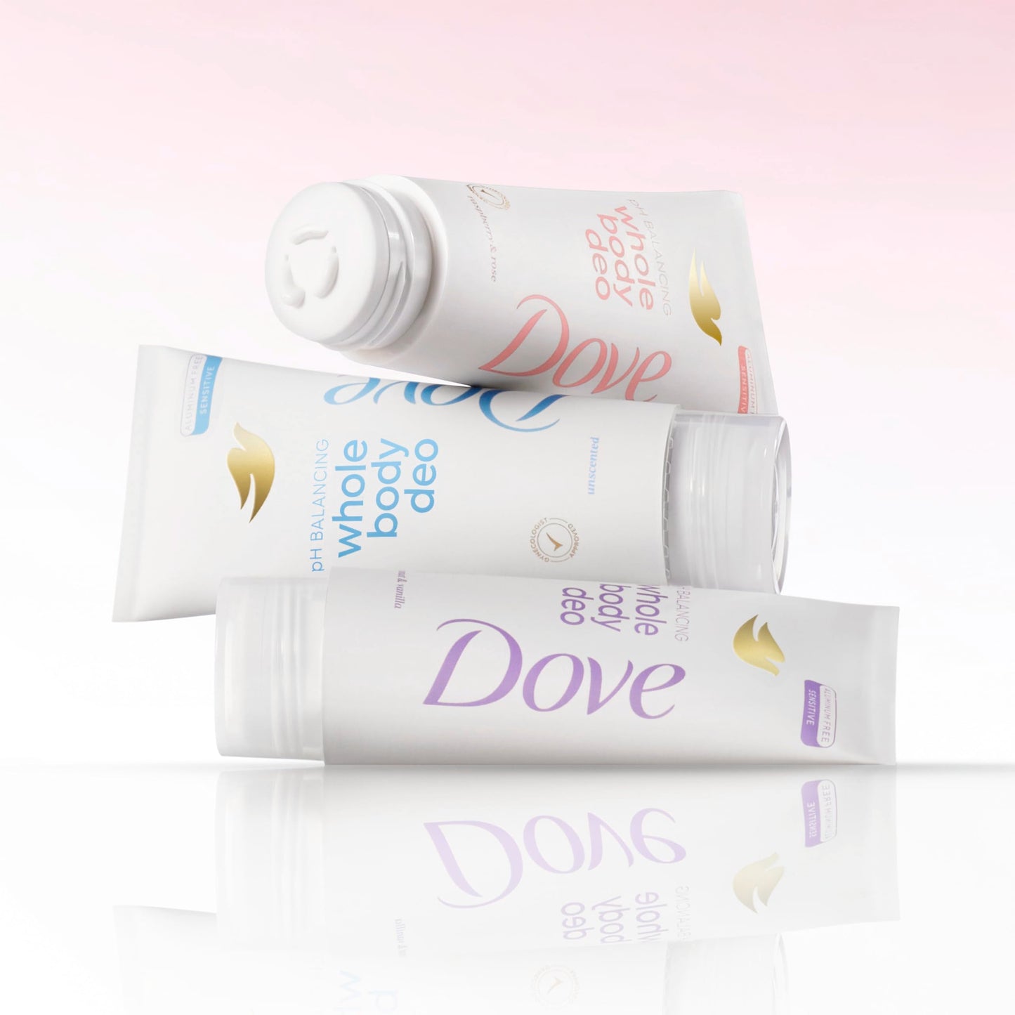 Dove Whole Body Deodorant Aluminum Free pH Balancing Cream Raspberry & Rose for 72h Odor Control 2.5 Oz Beauty and Personal Care Dove