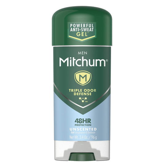 Mitchum Advanced Control Unscented Gel, Anti-Perspirant & Deodarant 3.4 oz (Pack of 8) Beauty and Personal Care Mitchum