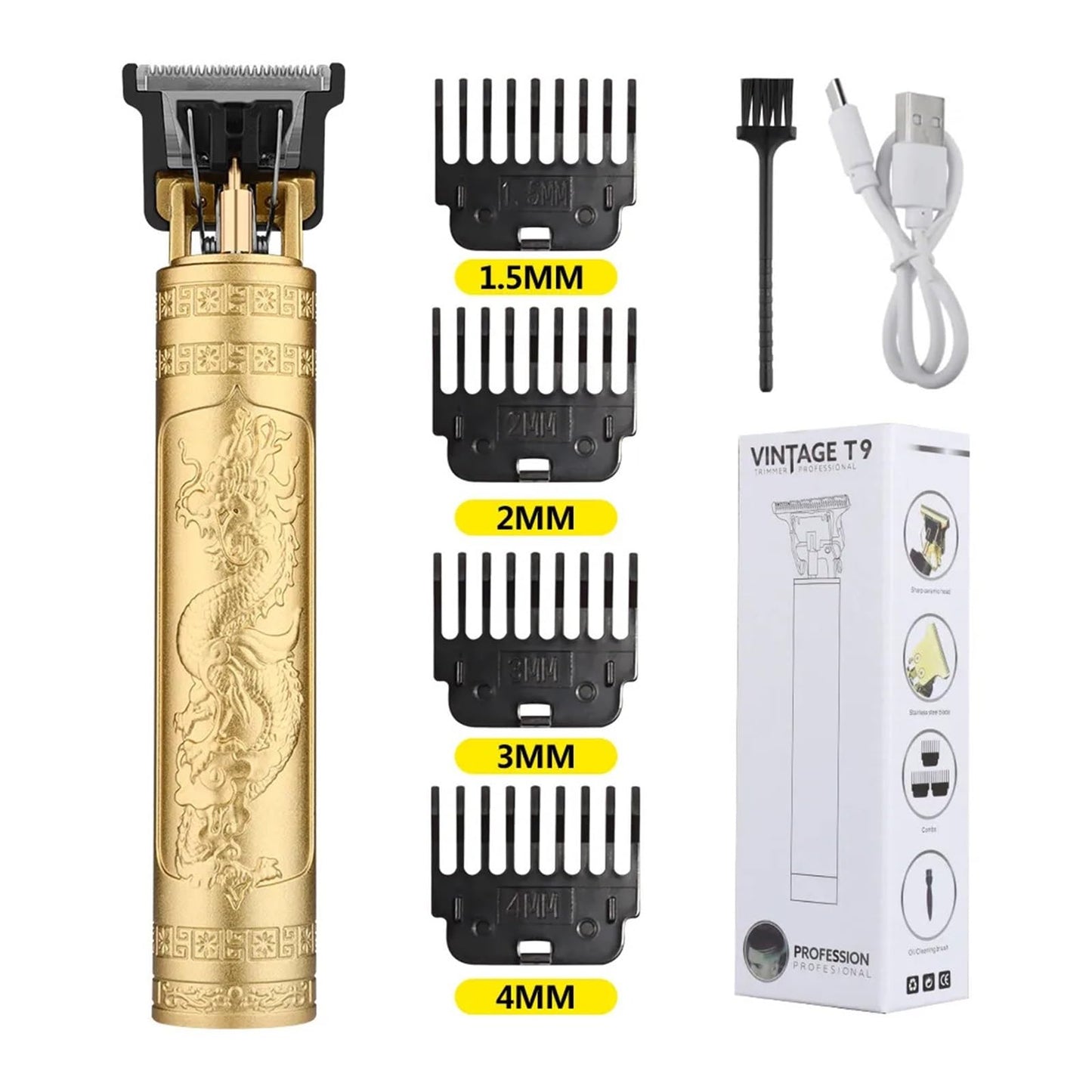 Razors Retro T9 Original Haircutting Machine Set Jackets Trimmer Men's Electric Shaver Male Barber Shaver(600 mh battery-04) Beauty and Personal Care EWKYLSEM