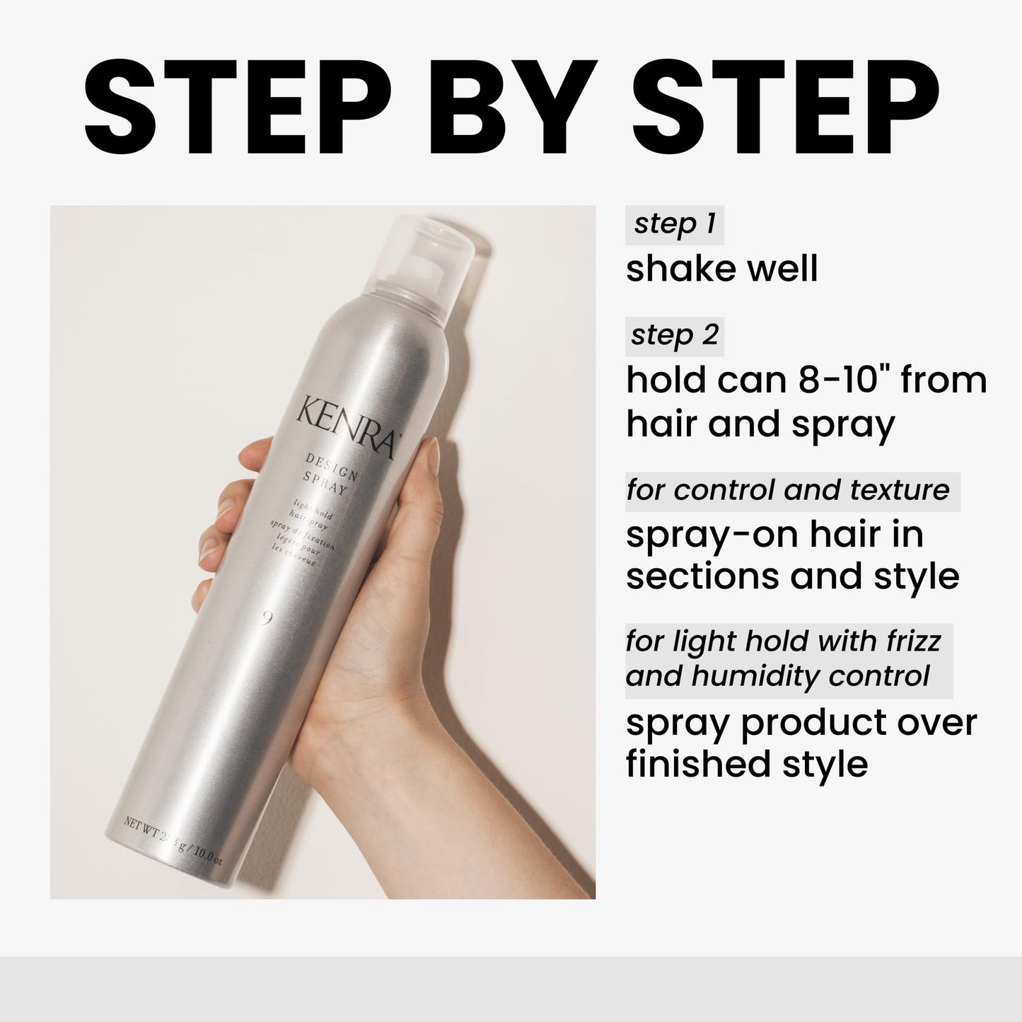 Kenra Professional Design Spray 9 | Light Hold Hairspray | Tames Frizz & Flyaways | Lightweight, Brushable Formula | All Hair Types | 10 oz (2-Pack) Beauty & Personal Care Kenra