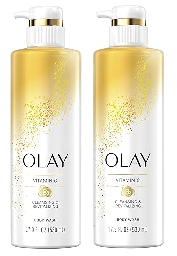 Olay Body Wash with Vitamin C & B3, Nourishing & Revitalizing, 17.9 FL.OZ (530 ml) - Pack of 2 Beauty & Personal Care Olay