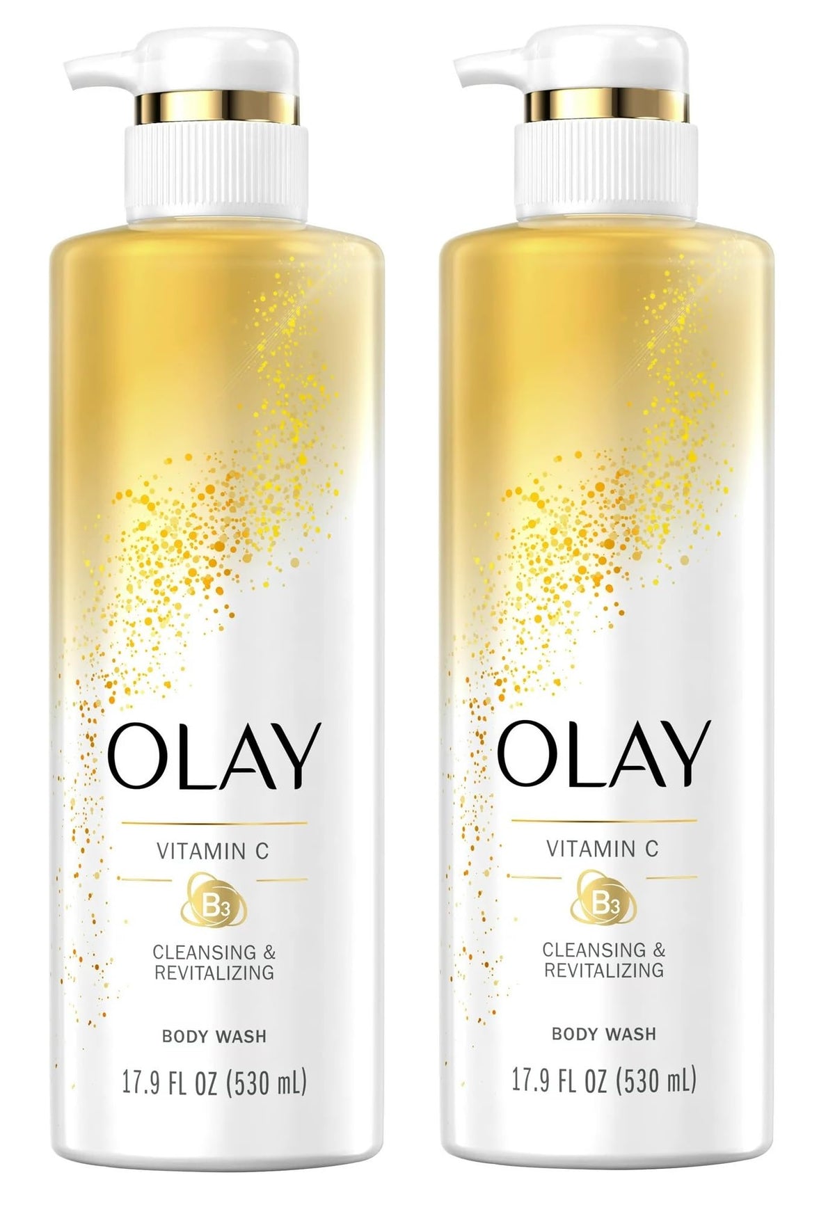 Olay Body Wash with Vitamin C & B3, Nourishing & Revitalizing, 17.9 FL.OZ (530 ml) - Pack of 2 Beauty & Personal Care Olay