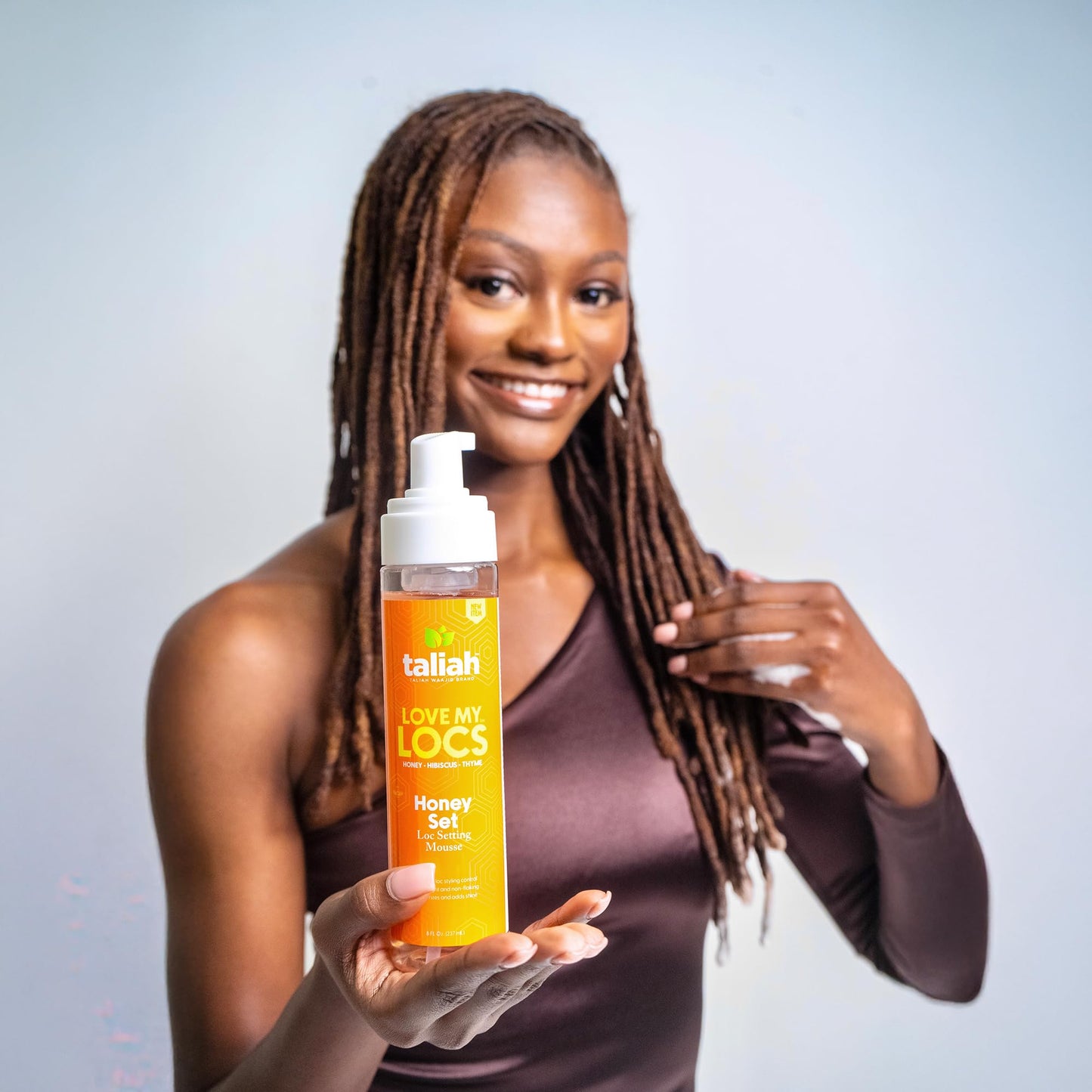 Taliah Waajid Love My Locs Honey Set Loc Hair Mousse 8oz - Alcohol-Free, Moisturizing, Firm Hold Mousse for Locs, Twists & Braids, Natural Hair Beauty & Personal Care Taliah Waajid black earth products