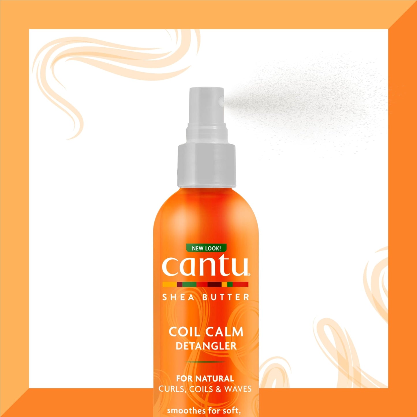 Cantu Natural Hair Detangler Coil Calm Spray 8 Ounce (235ml) (6 Pack) Beauty & Personal Care Cantu
