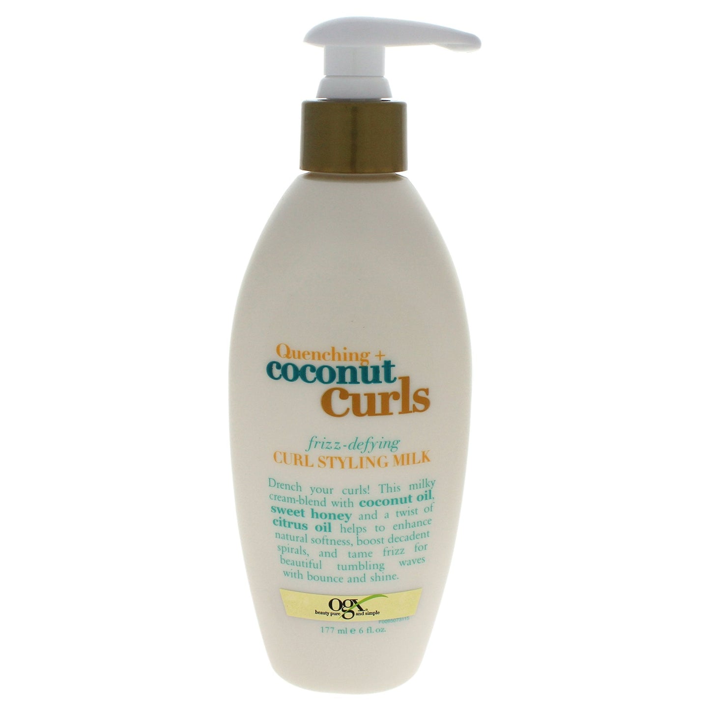 Organix Quenching Plus Coconut Curls Frizz-Defying Curl Styling Milk, 6 Fluid Ounce Beauty & Personal Care OGX