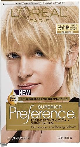L'Oreal Superior Preference - 9-1/2NB Lightest Natural Blonde (Natural) 1 Each (Pack of 4) Beauty & Personal Care L'Oreal Paris