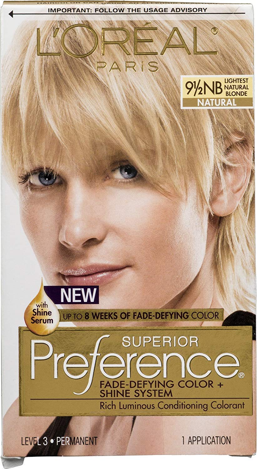 L'Oreal Superior Preference - 9-1/2NB Lightest Natural Blonde (Natural) 1 Each (Pack of 4) Beauty & Personal Care L'Oreal Paris