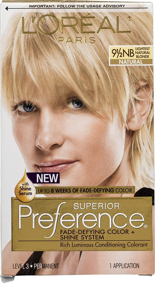 L'Oreal Superior Preference - 9-1/2NB Lightest Natural Blonde (Natural) 1 Each (Pack of 4) Beauty & Personal Care L'Oreal Paris
